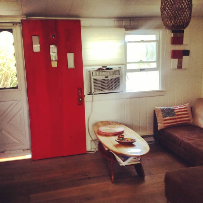 Front door to the living room