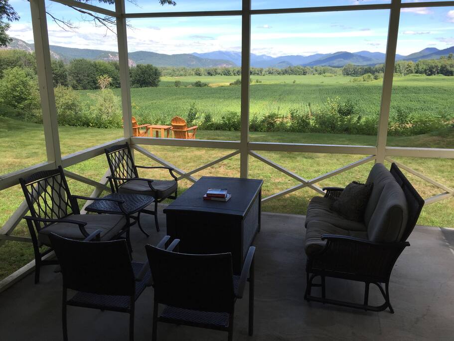 Covered porch off of kitchen