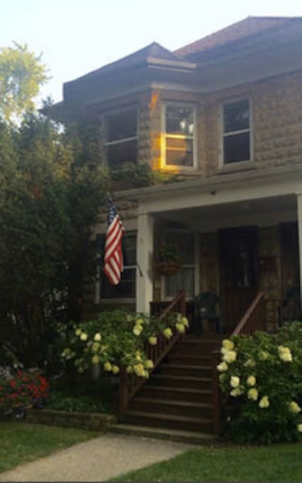Quiet 100 year old first floor duplex on beautiful tree lined street.