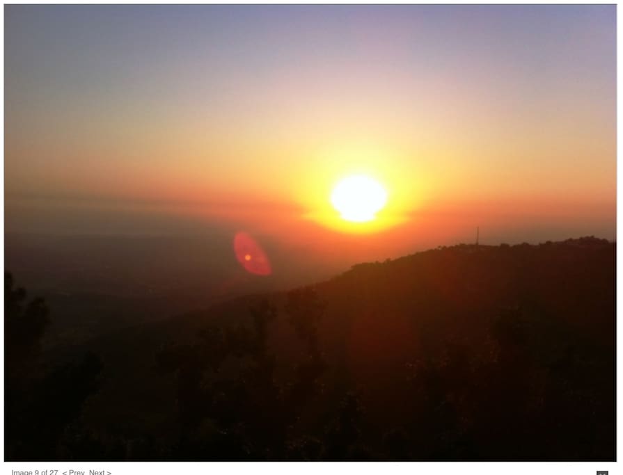 View of the Sunset from the Room