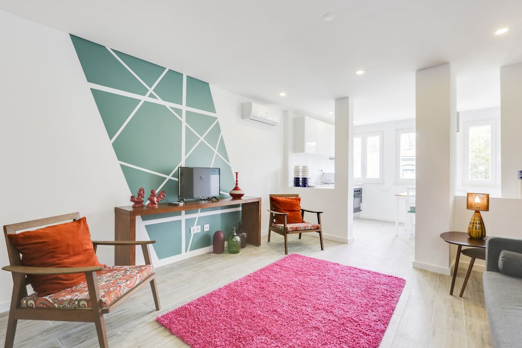Living room with A/C