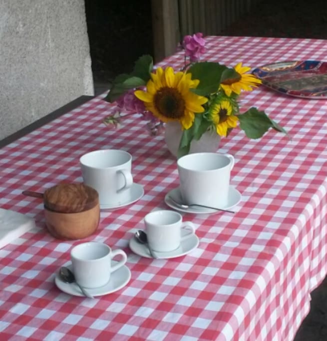Colazione in giardino
