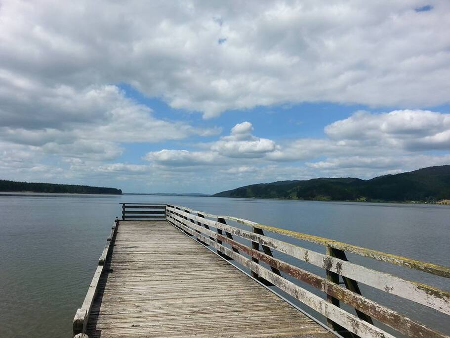 Local wharf for fishing and jumping off at high tide
