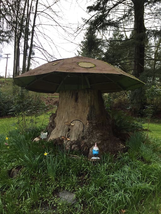 Whimsical details abound throughout the grounds