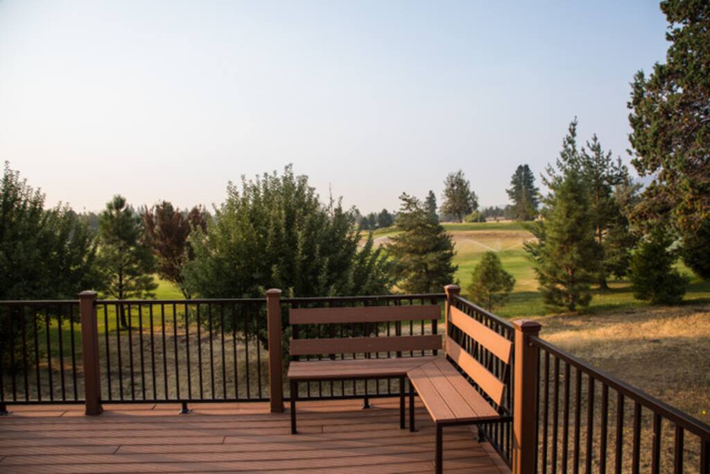 Beautiful view over the 16th fairway to the 1st tee