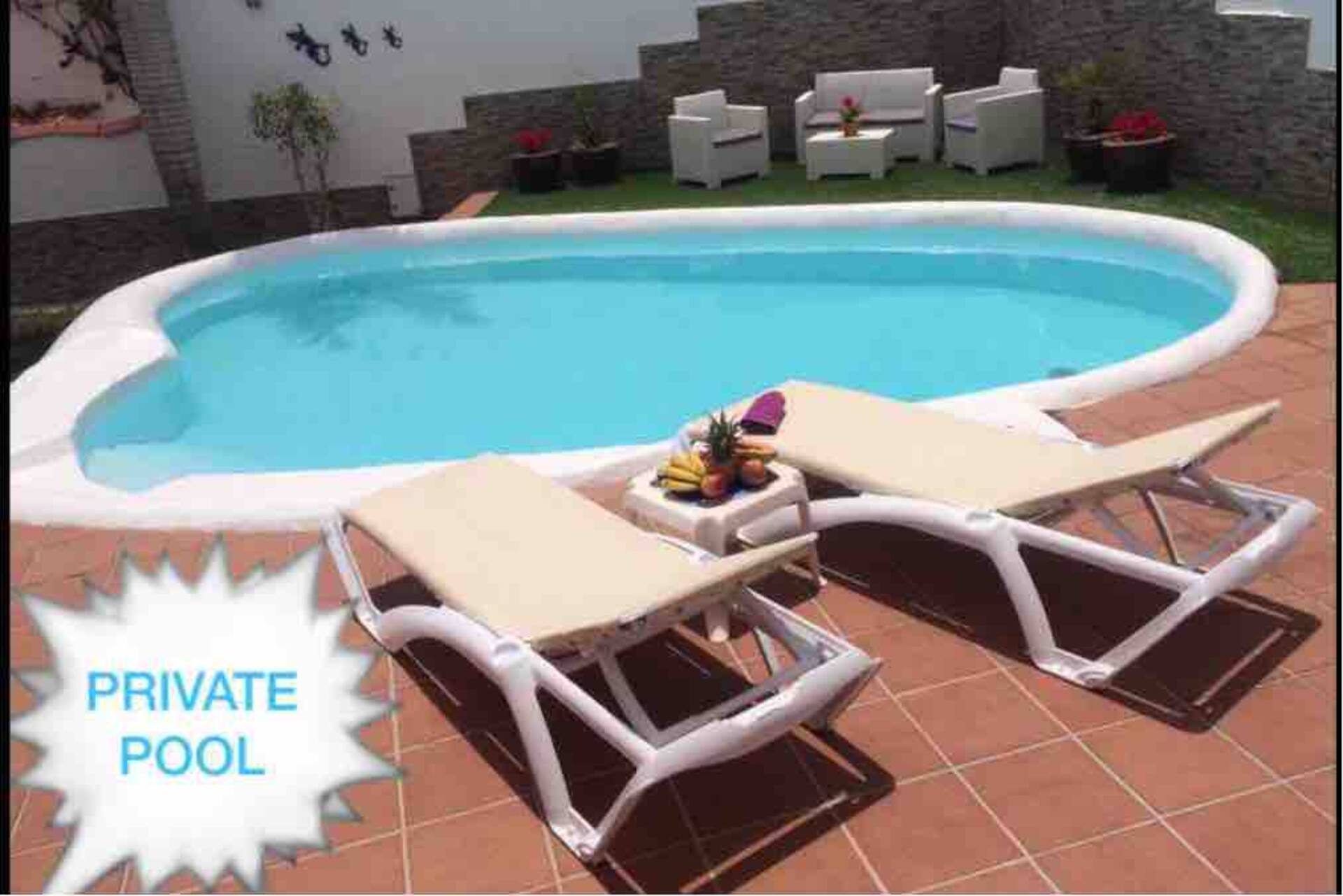Apartment with a private pool, not shared.