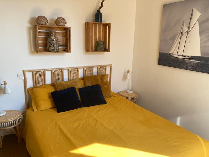 Chambre 1 : Suite parentale
Taille du lit : 160x 200