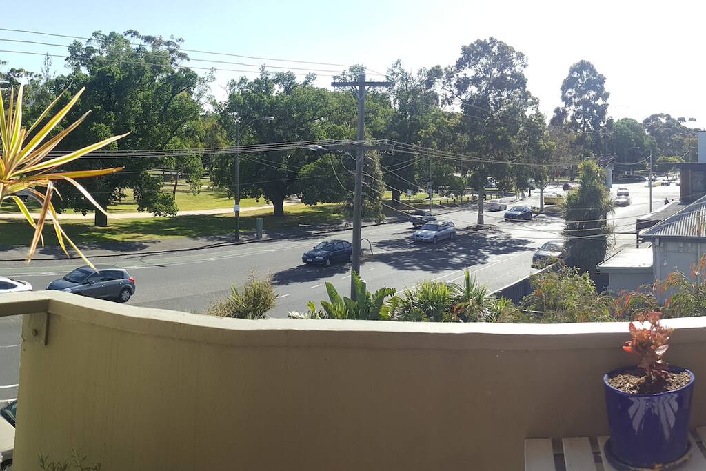 Terrace with view of Princes Park