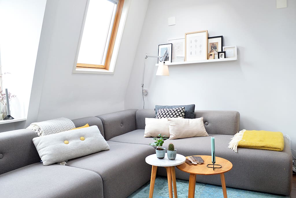 The sitting area in the living room