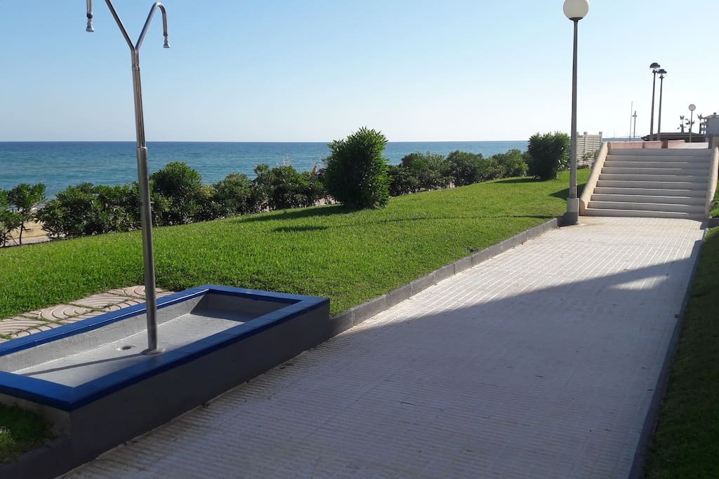El accesso directo a la Playa / Der direkte Strandzugang