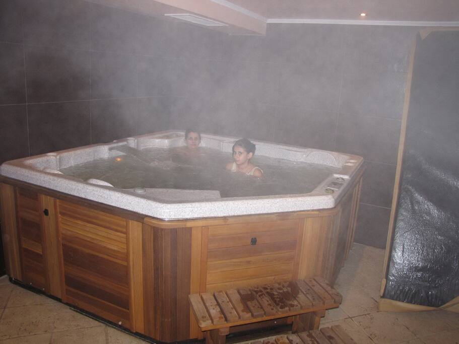 This is our 8-seat jaccuzi in the SPA