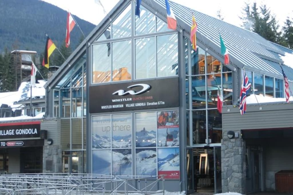 as close as you can get to the skiing