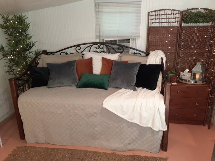 Super comfy twin bed with trundle bed 