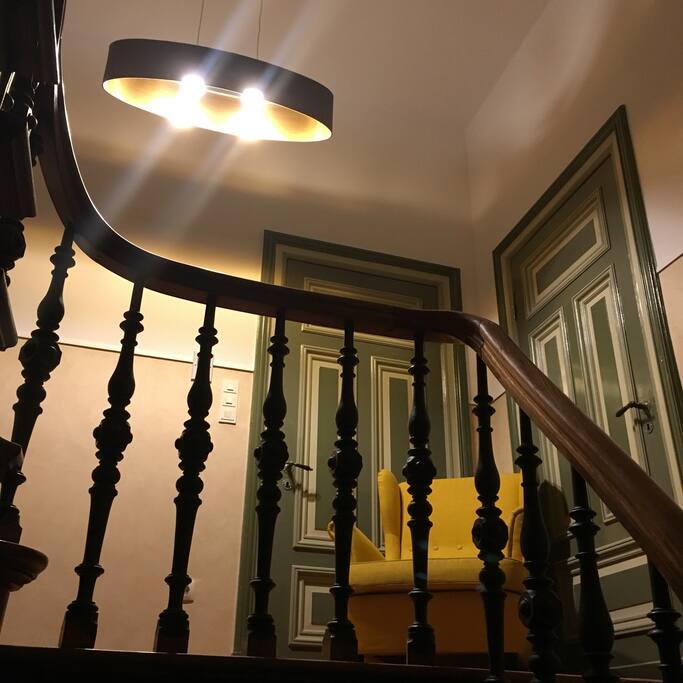 Unser schönes Treppenhaus.