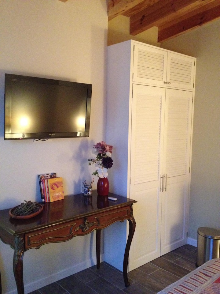 48-inčni TV s TV-om x kabelskom televizijom i bežičnim internetom te radnim stolom