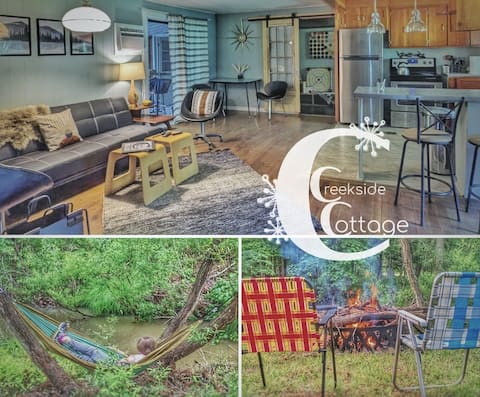 Midcentury Creekside Cottage-2BR
