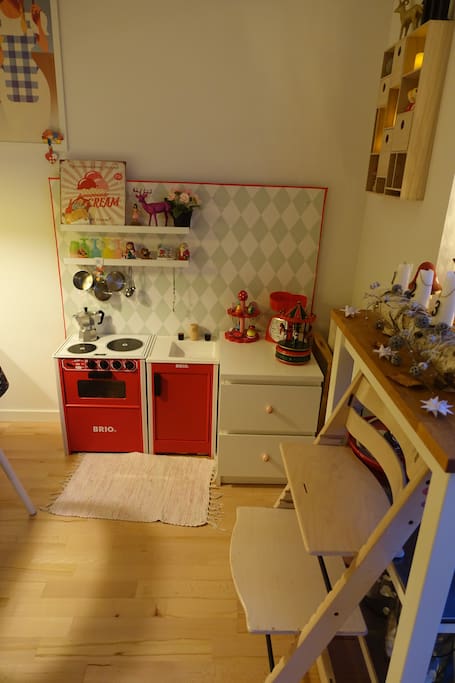 Little kitchen in the big kitchen.