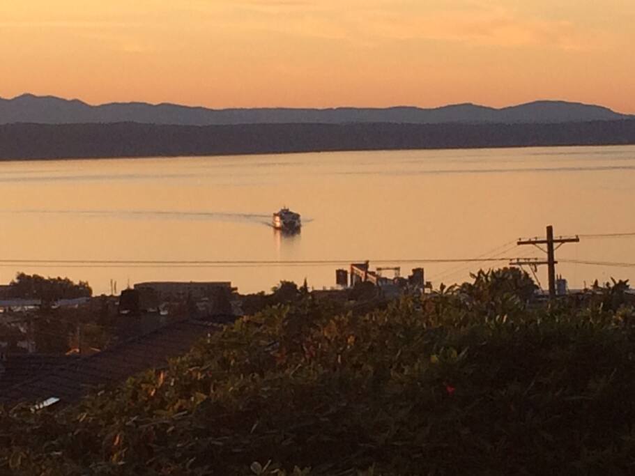 View of the Ferry Dock from upper common area deck