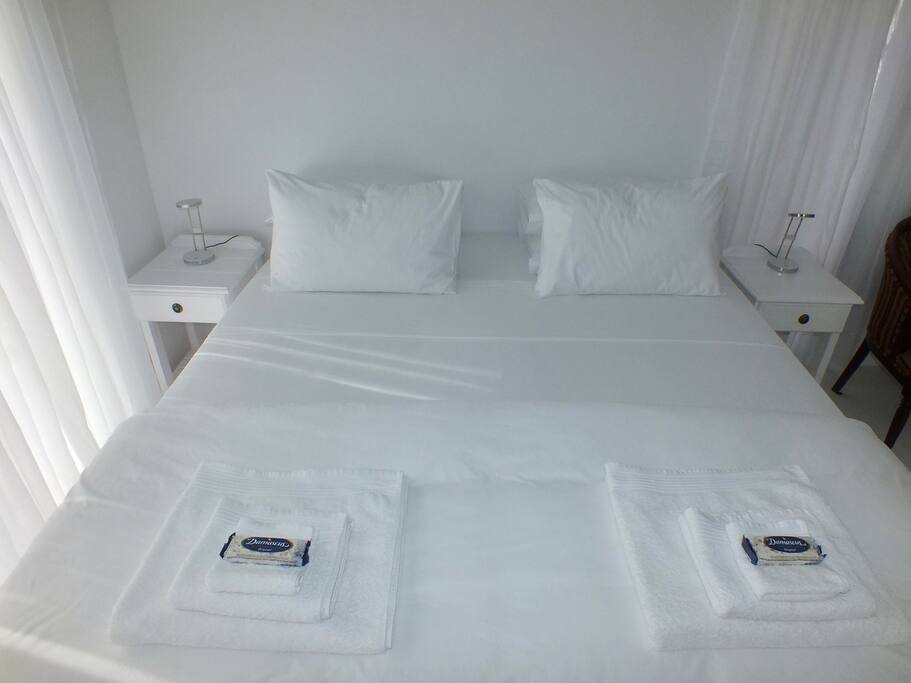 Your king-size extra length bed awaits you.