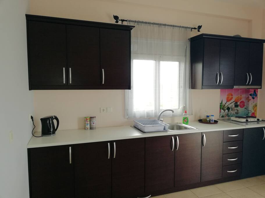 A spacious kitchen