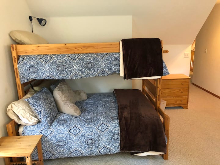 Upstairs bunkroom twin over full