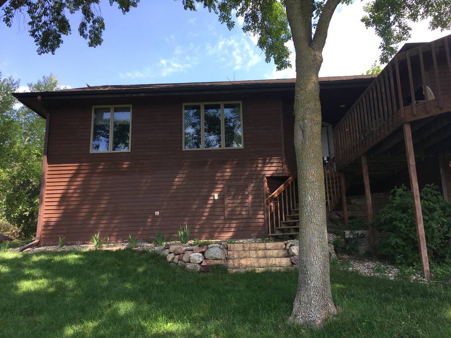 View of Cottage from the large 3 acre backyard.