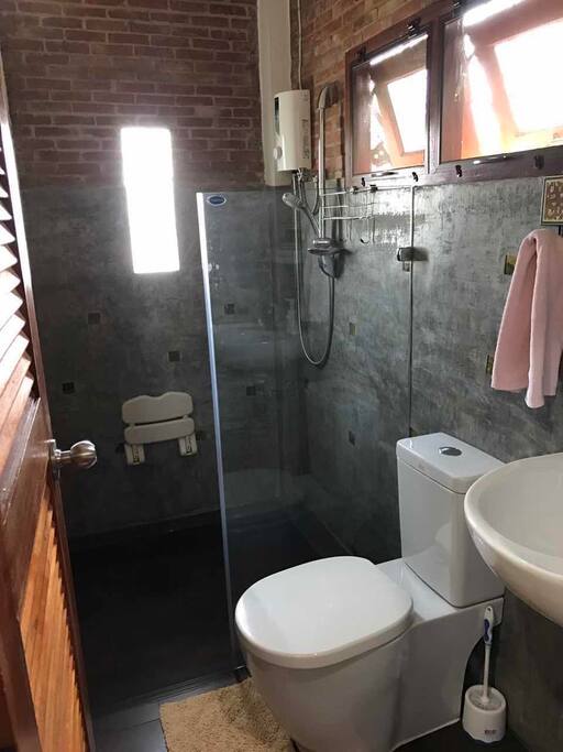 hot shower available