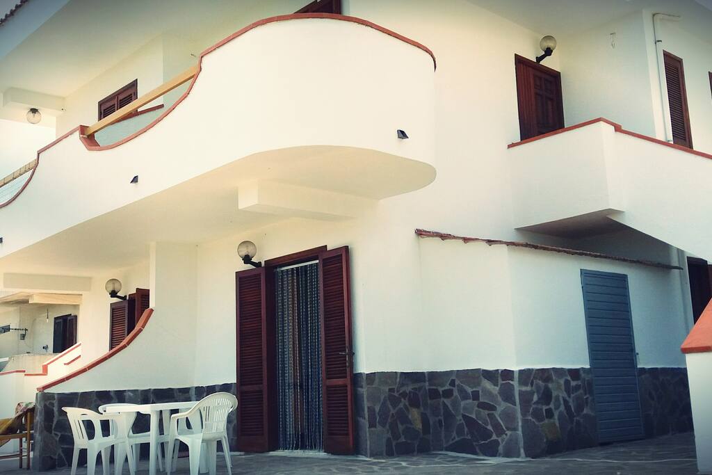 the private terrace