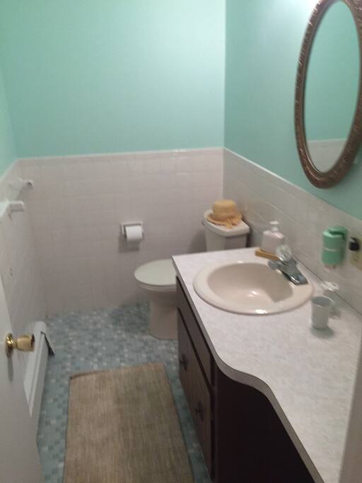 Half bath off master bedroom
