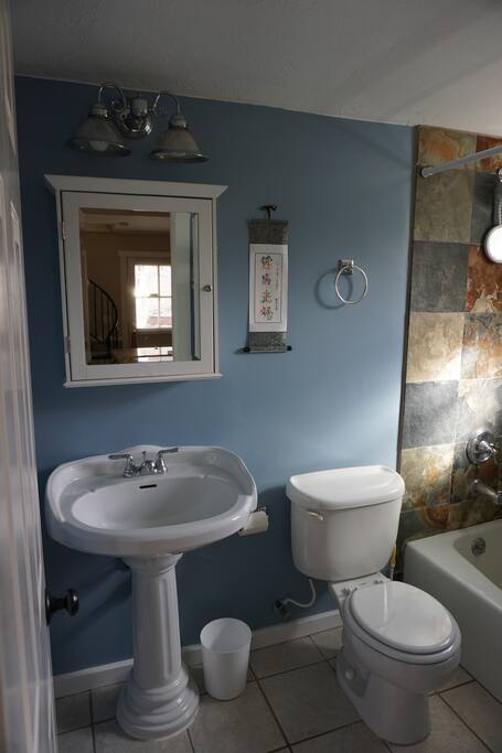 Downstairs bath.