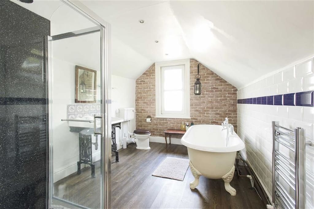 Family Bathroom, with Shower and Bath. (Shared)