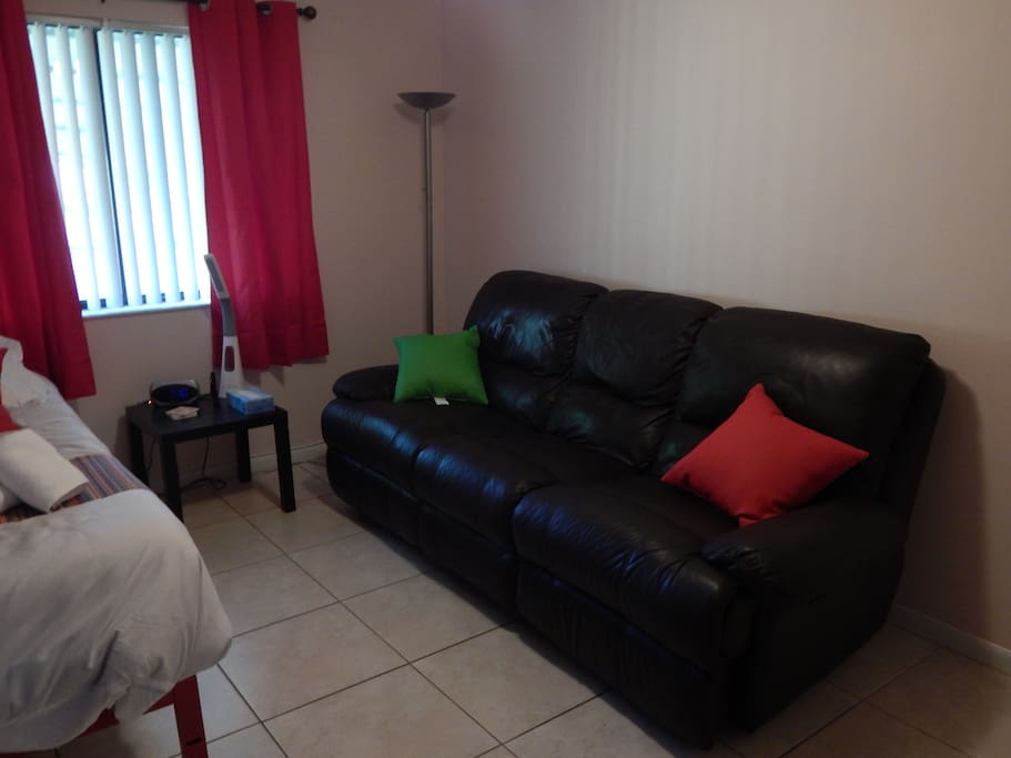 couch with built in recliner