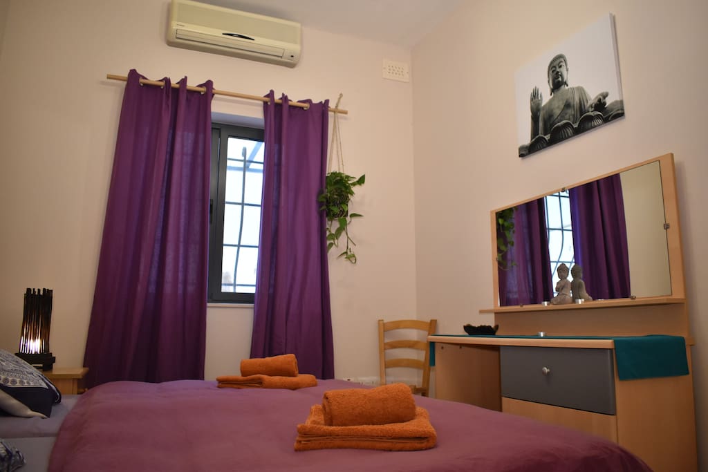 Your shanti double Bedroom- the Purple room!