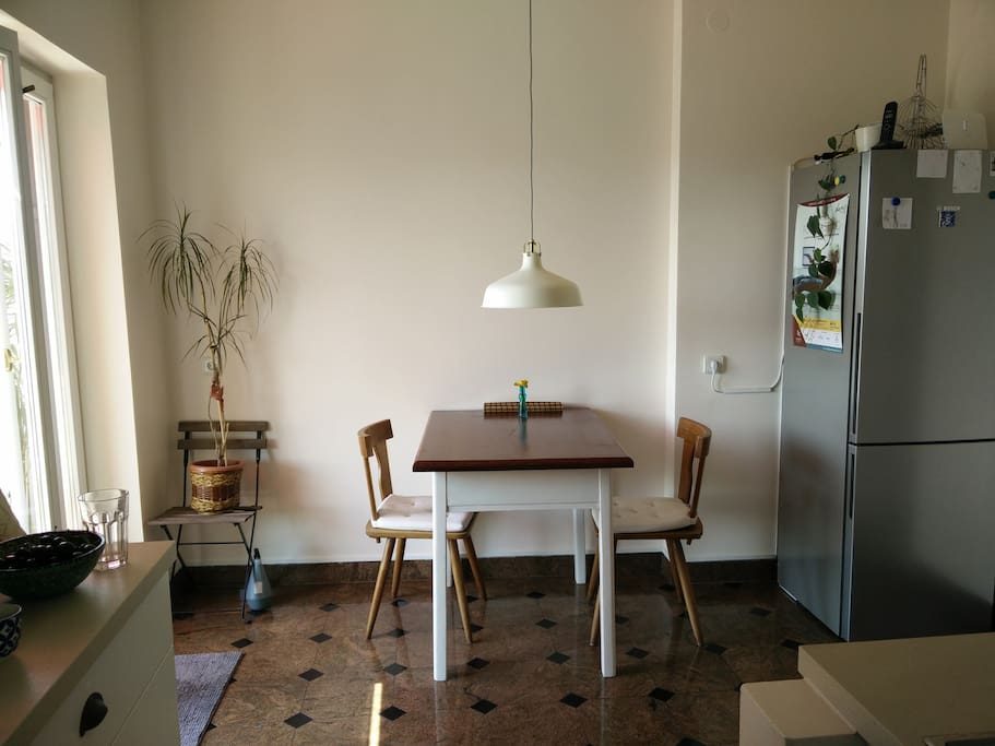 Dining table in the kitchen