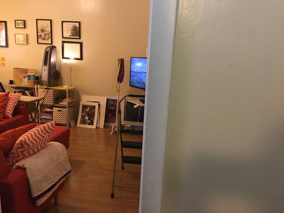 View from front hallway > BR/Living Rm