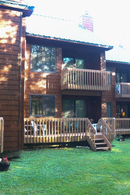 Back of townhouse
