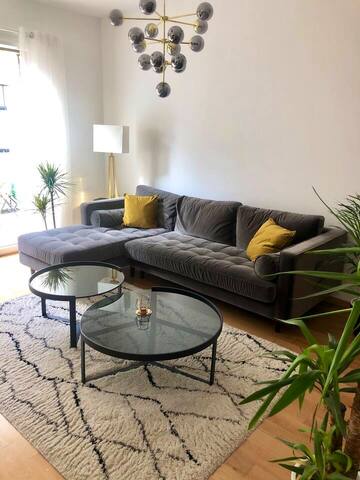 Grand T3 lyon confluence avec 2 balcons vue Saône