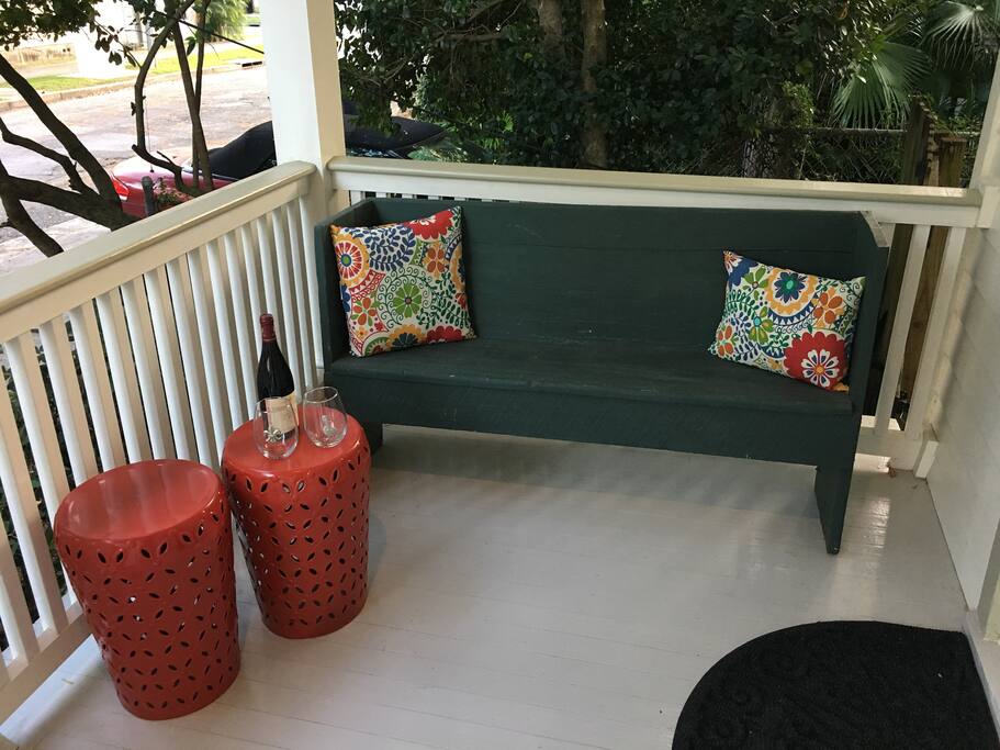 Enjoy sitting on the porch