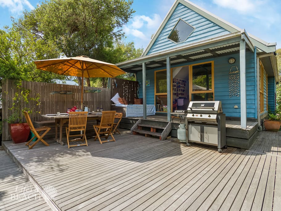 Decking area for Bbqs and entertaining