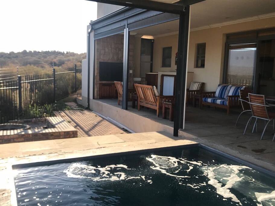 Braai Stoep and Pool.