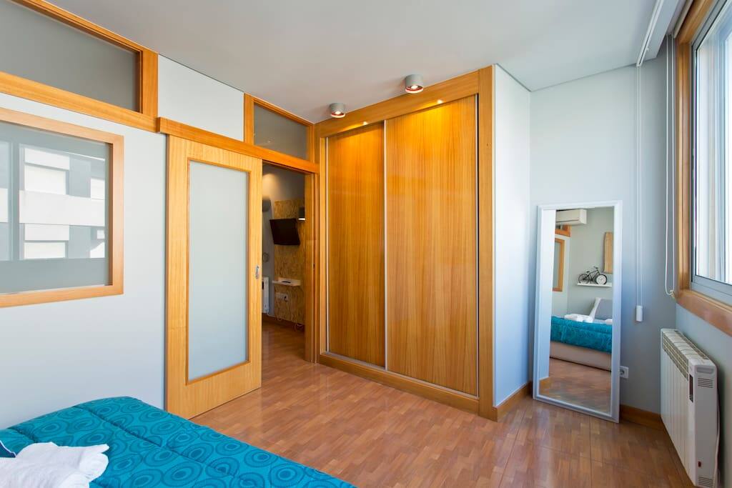 You have a big cupboard to save all of your clothes.