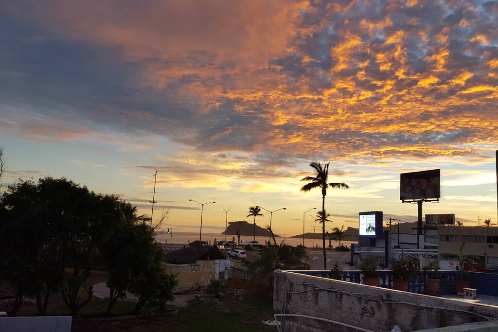 Atardecer desde la terraza