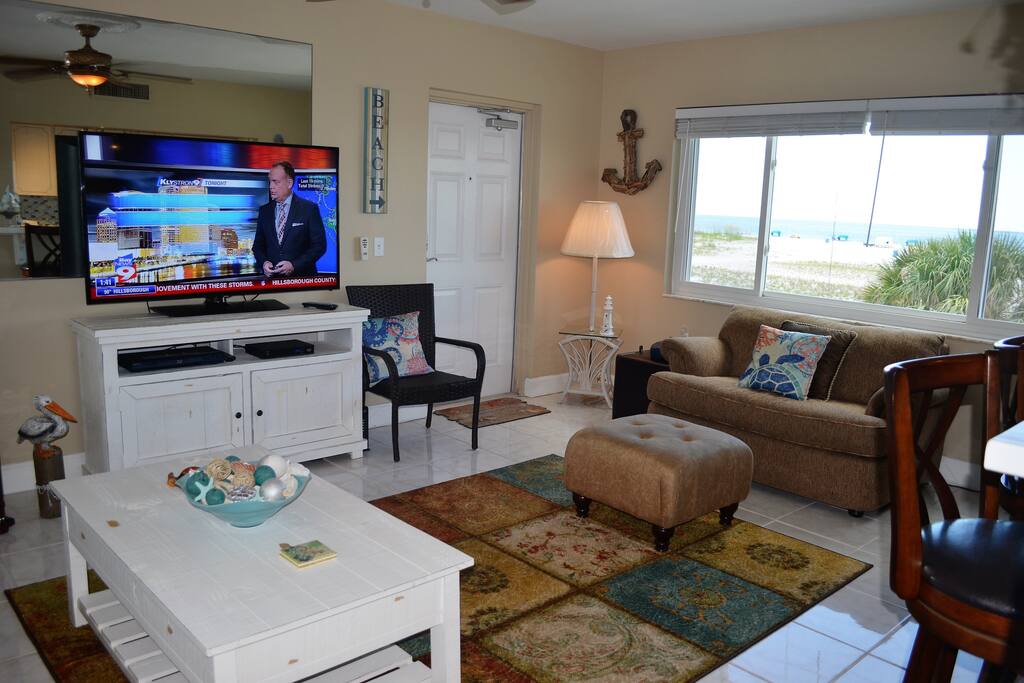 Spacious living room with comfortable furnishings