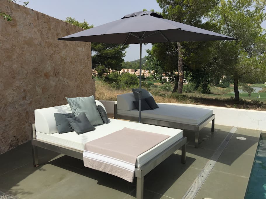 Terrasse am Pool