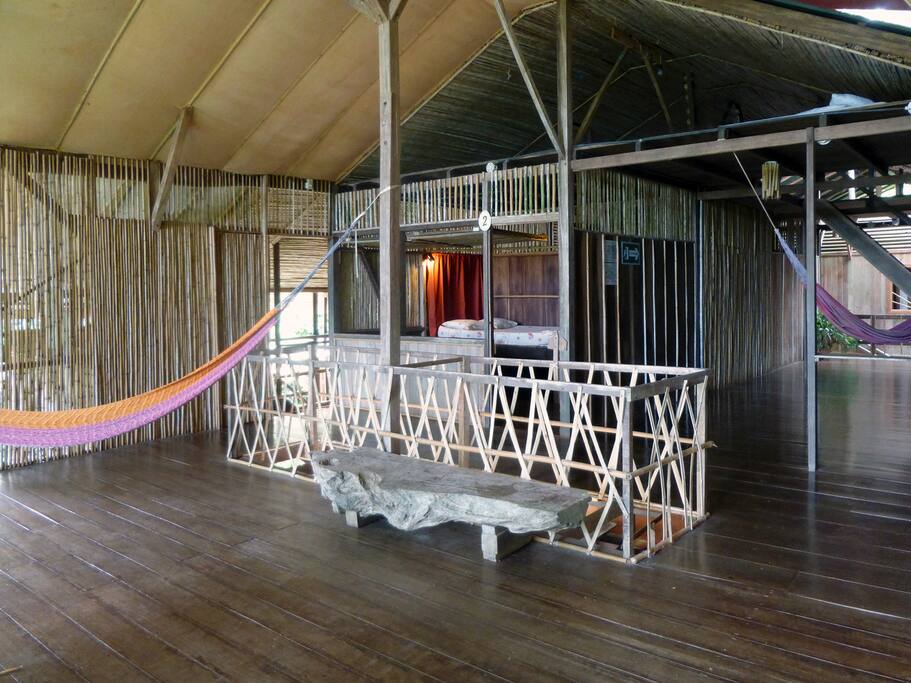 viwe to the room from the upper terrace