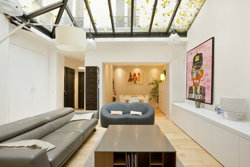 Living room with natural lighting