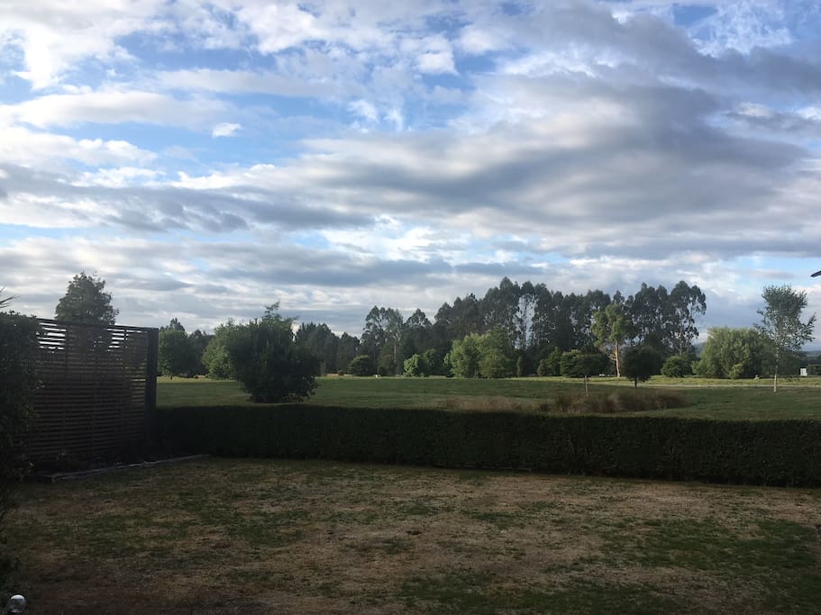 View from three of the guest rooms.