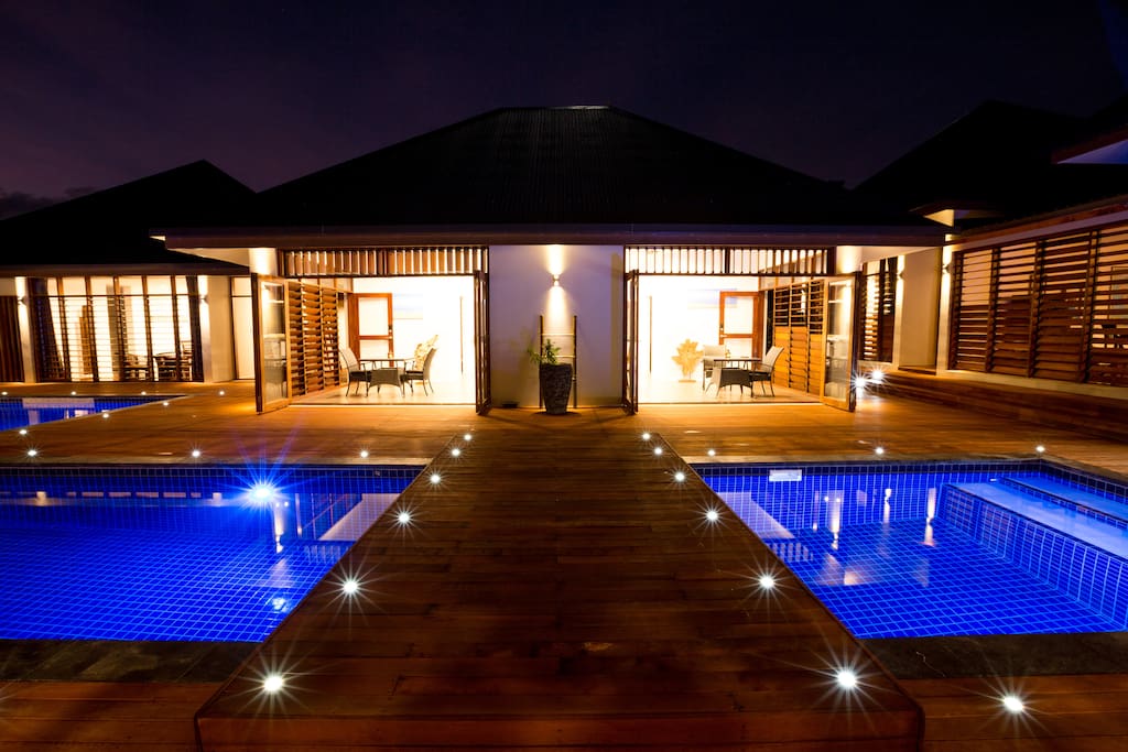 Bridge over the pool