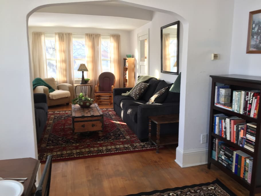 View from dining room into the living room.