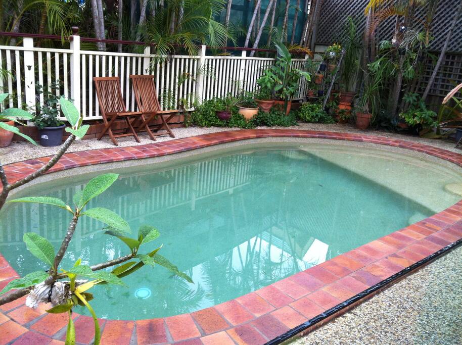 Pool available for guests to swim or relax.
